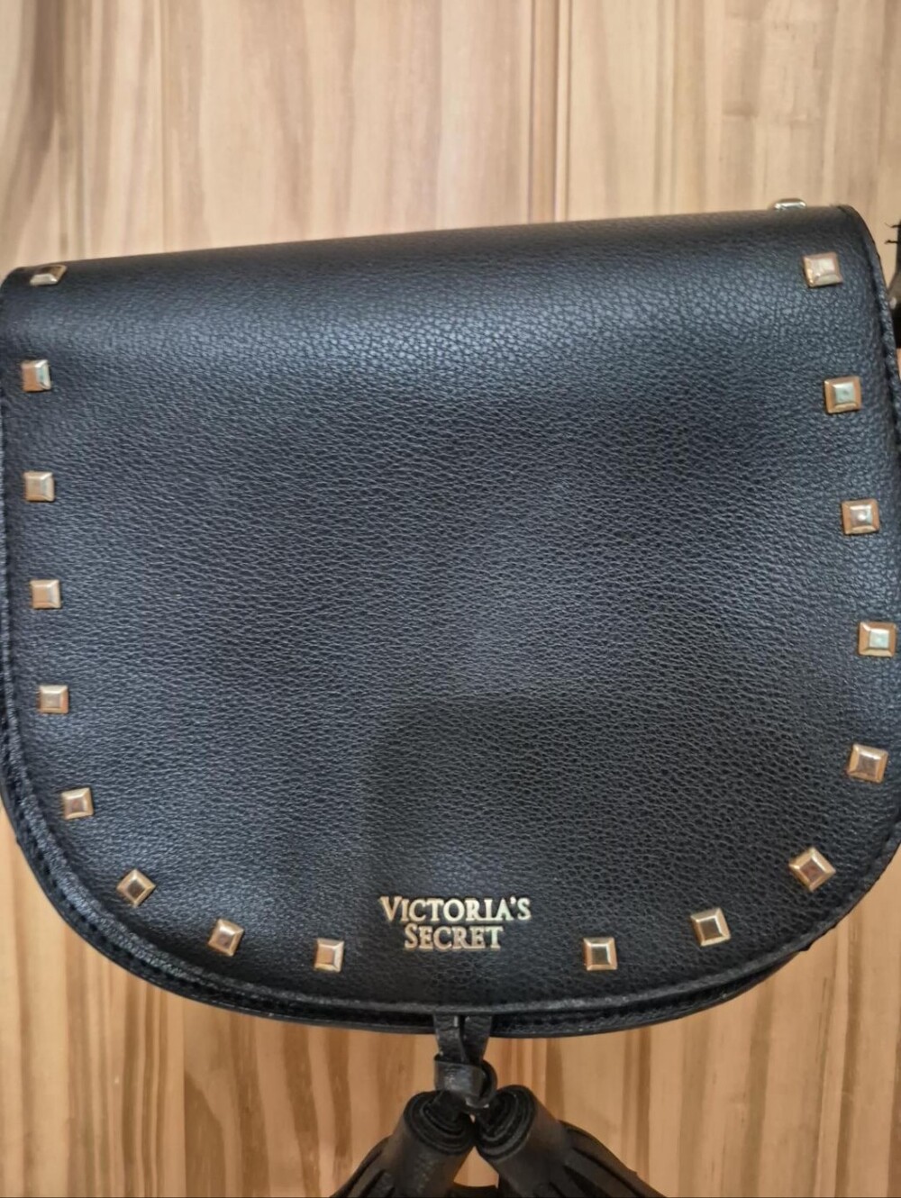 Victoria's Secret Studded Crossbody Saddle Bag